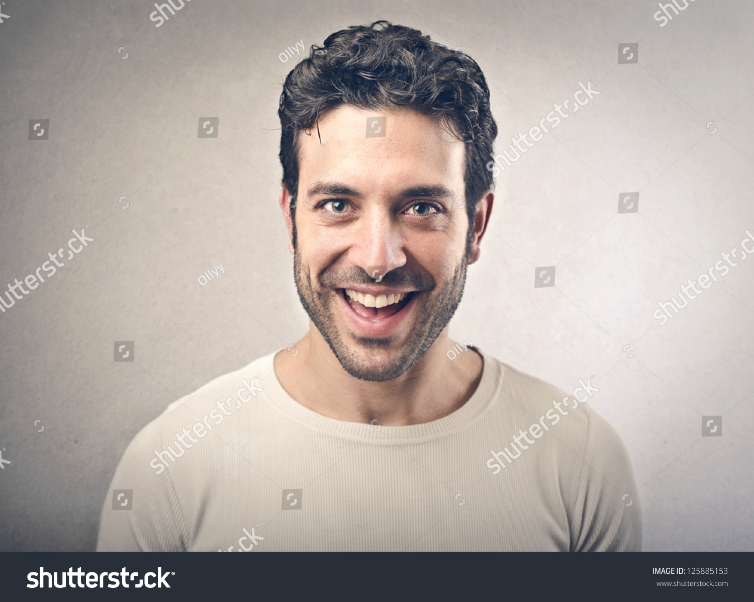 Laughing Young Man Stock Photo 125885153 : Shutterstock