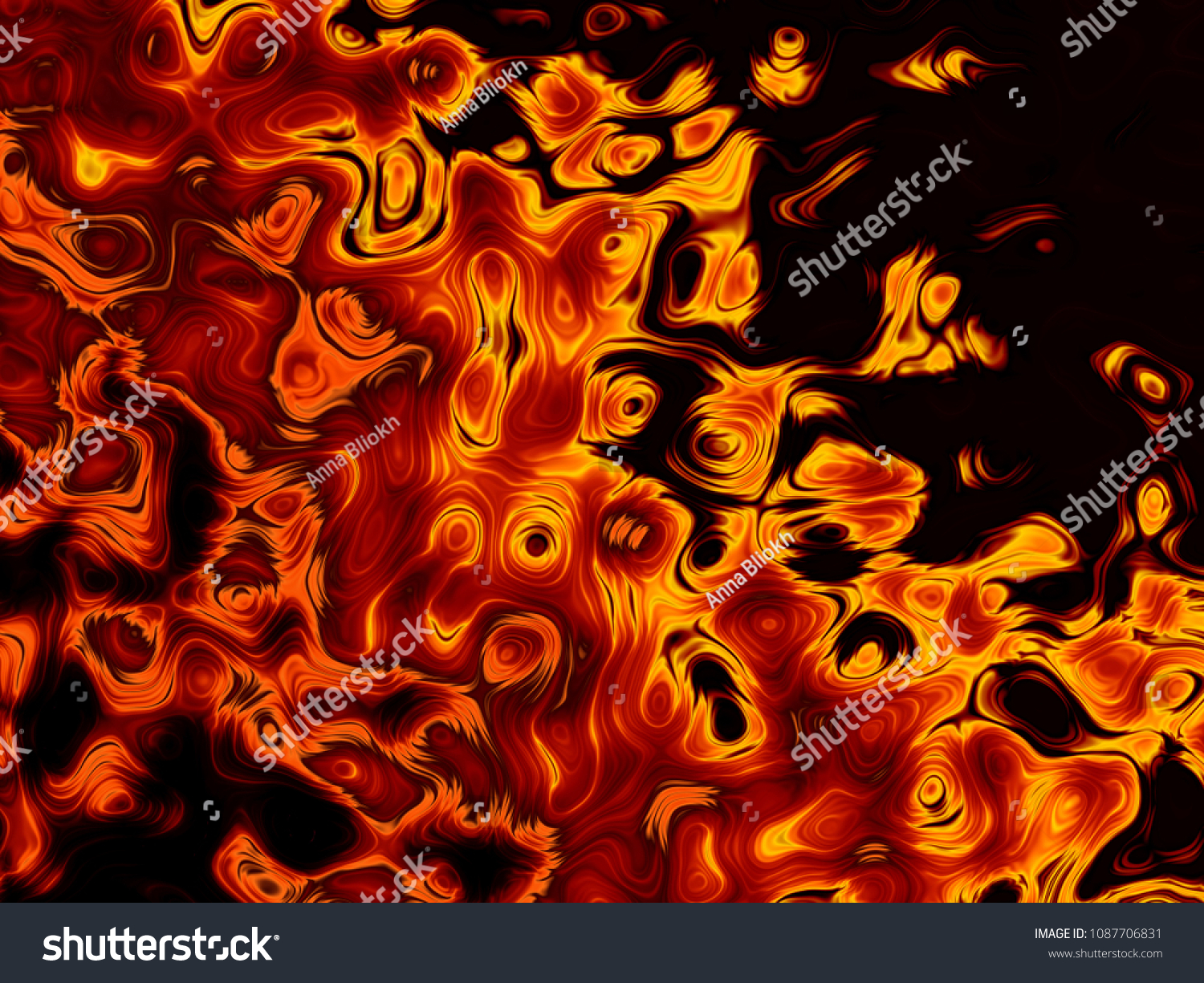 Lava Magma Texture Fire Flames Abstract のイラスト素材