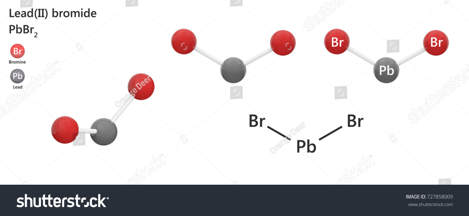 Leadii Bromide Inorganic Compound Formula Pbbr2 Stock Illustration 727858009 Shutterstock 3411