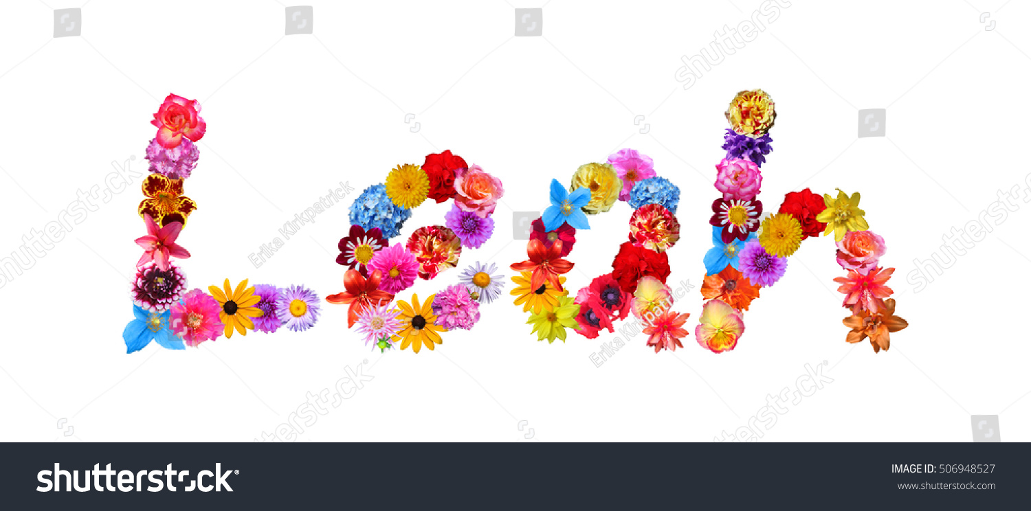 Leah Flower Name Stock Photo 506948527 | Shutterstock