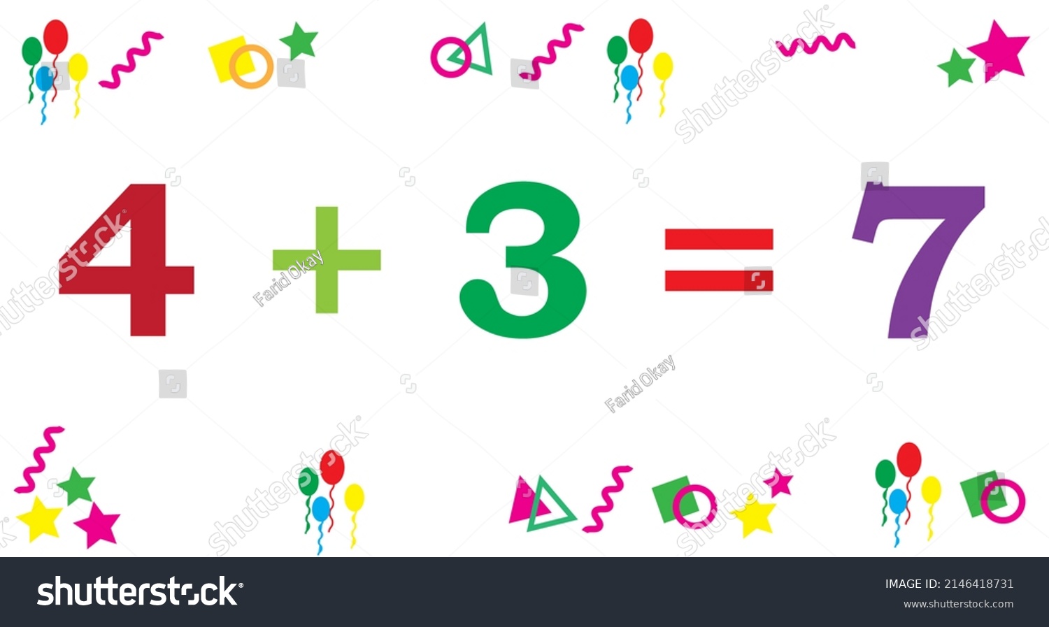Learn Count Preschool Kindergarten Children Stock Illustration Learn Count Preschool Kindergarten Children Stock Illustration