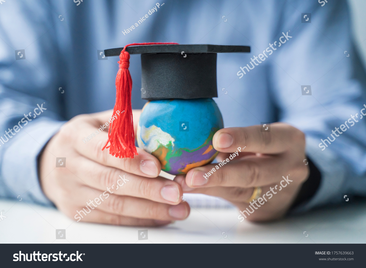 Learning Education Teacher Holding Playdough World Stock Photo (Edit ...