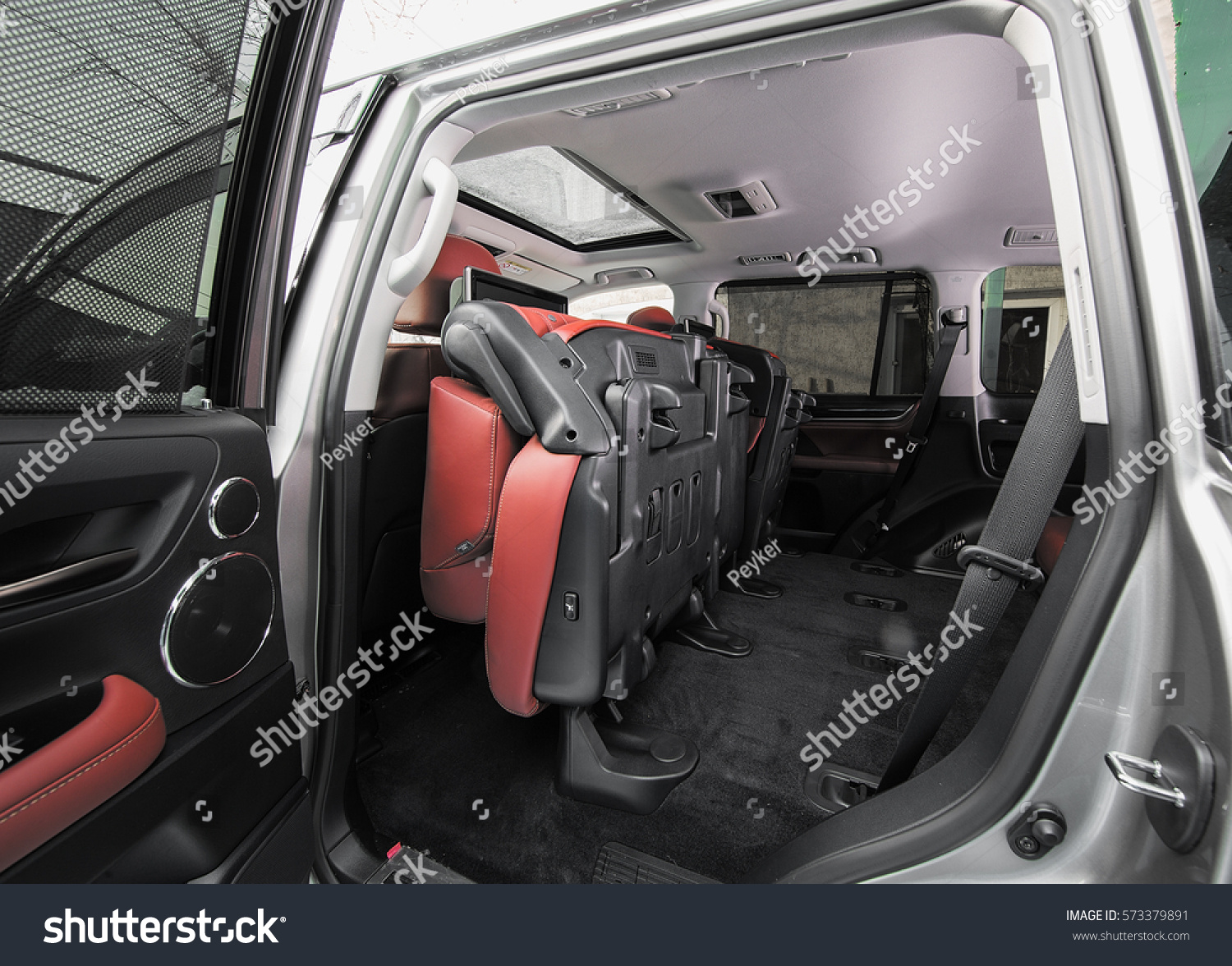 burnt orange leather car interior