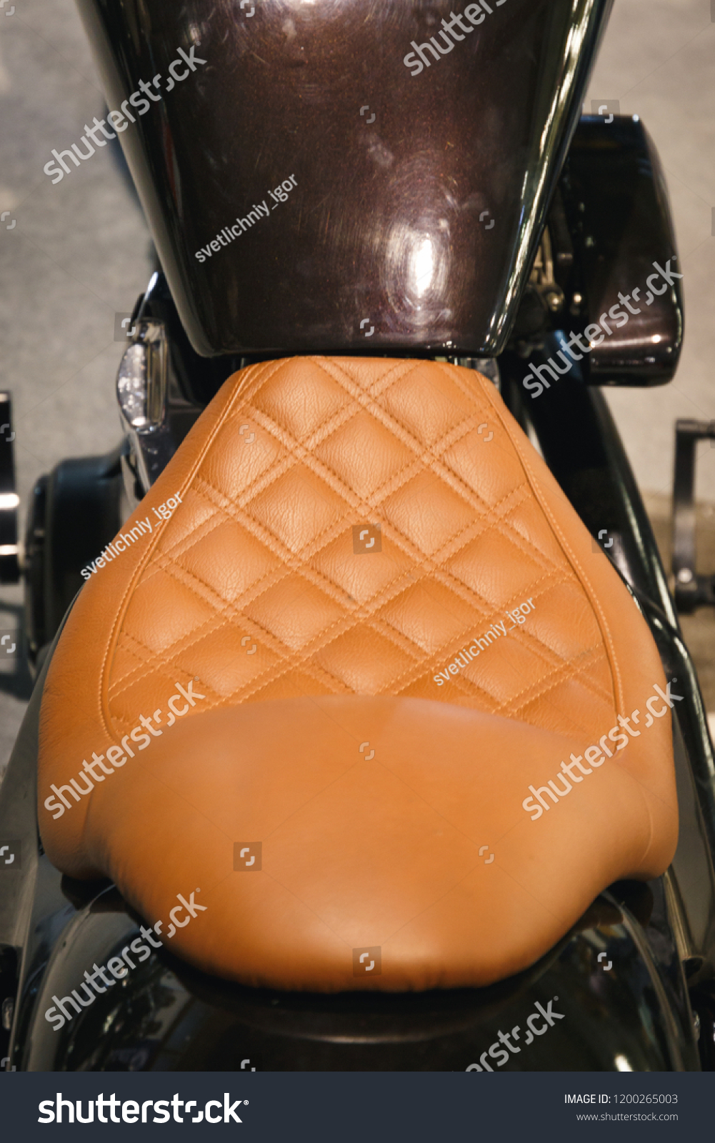 vintage leather bike seat