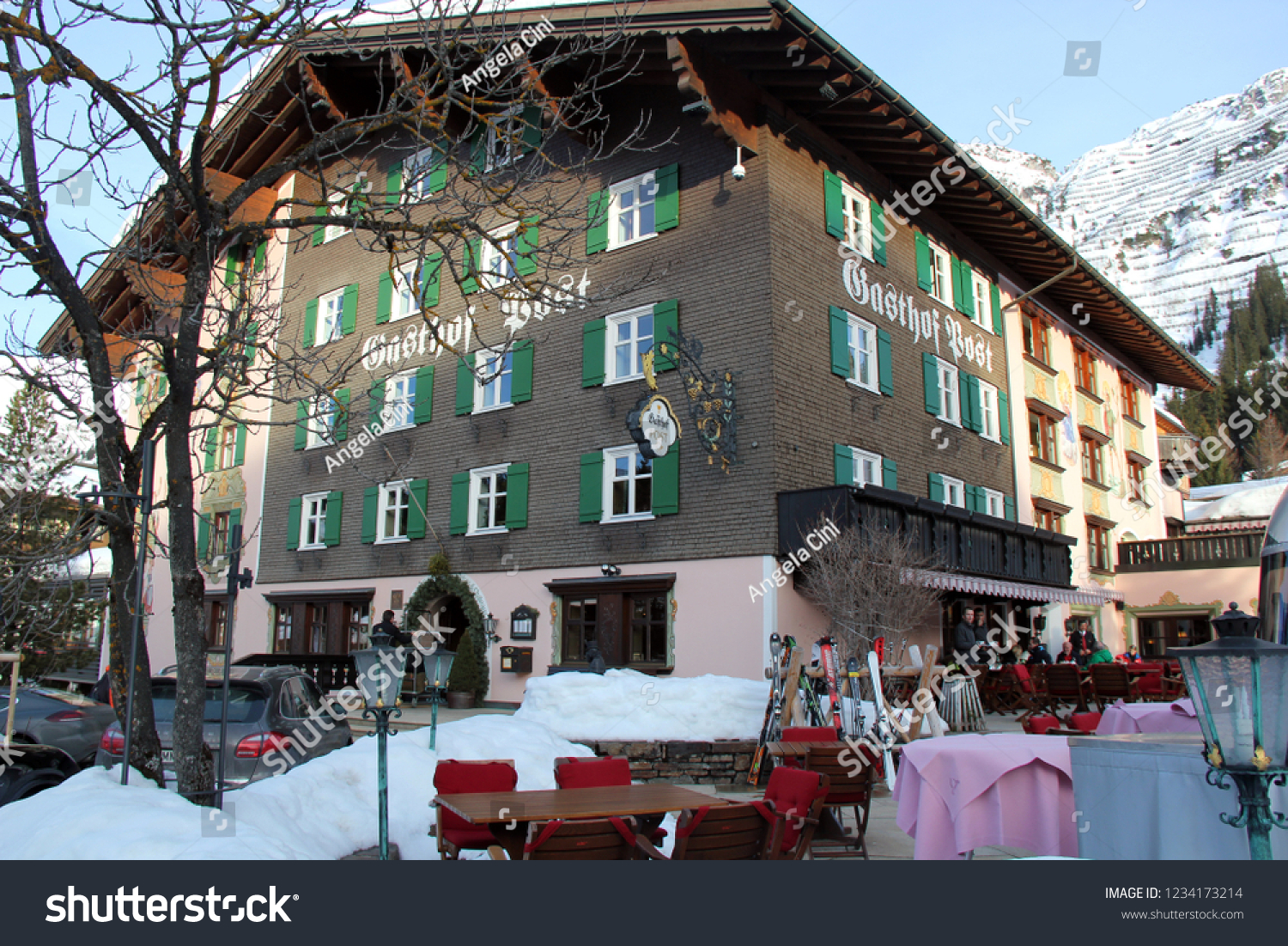 Lech Austria 03 04 2018 Hotel Stock Photo Edit Now - 