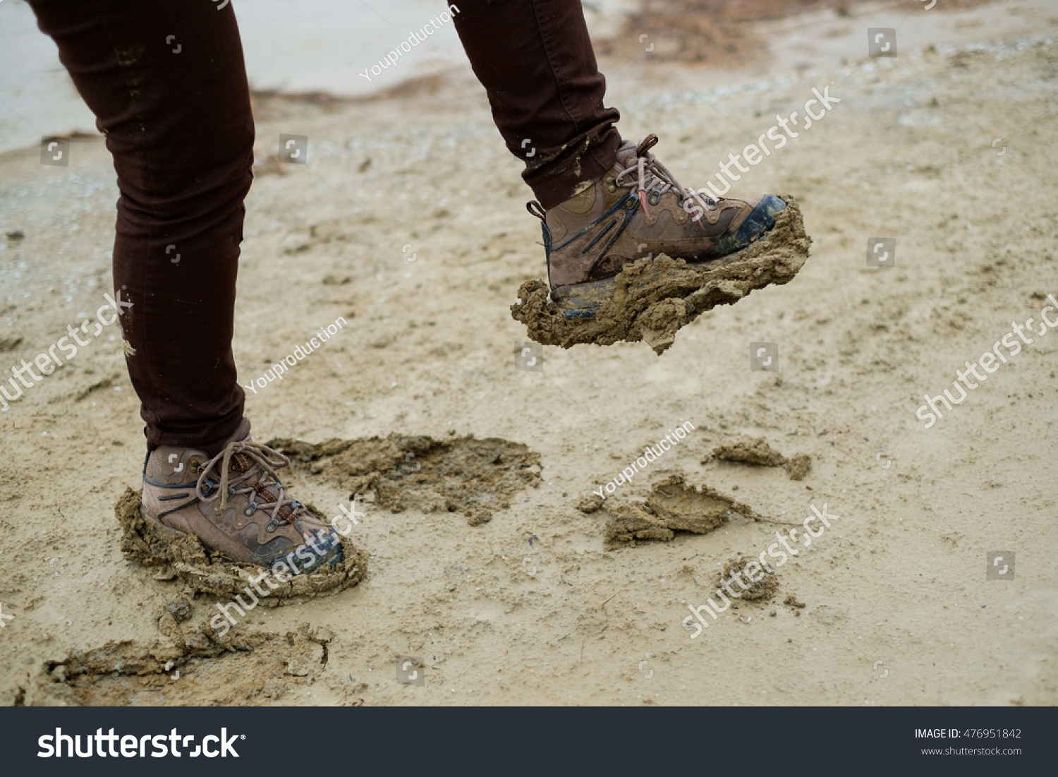 mud walking boots