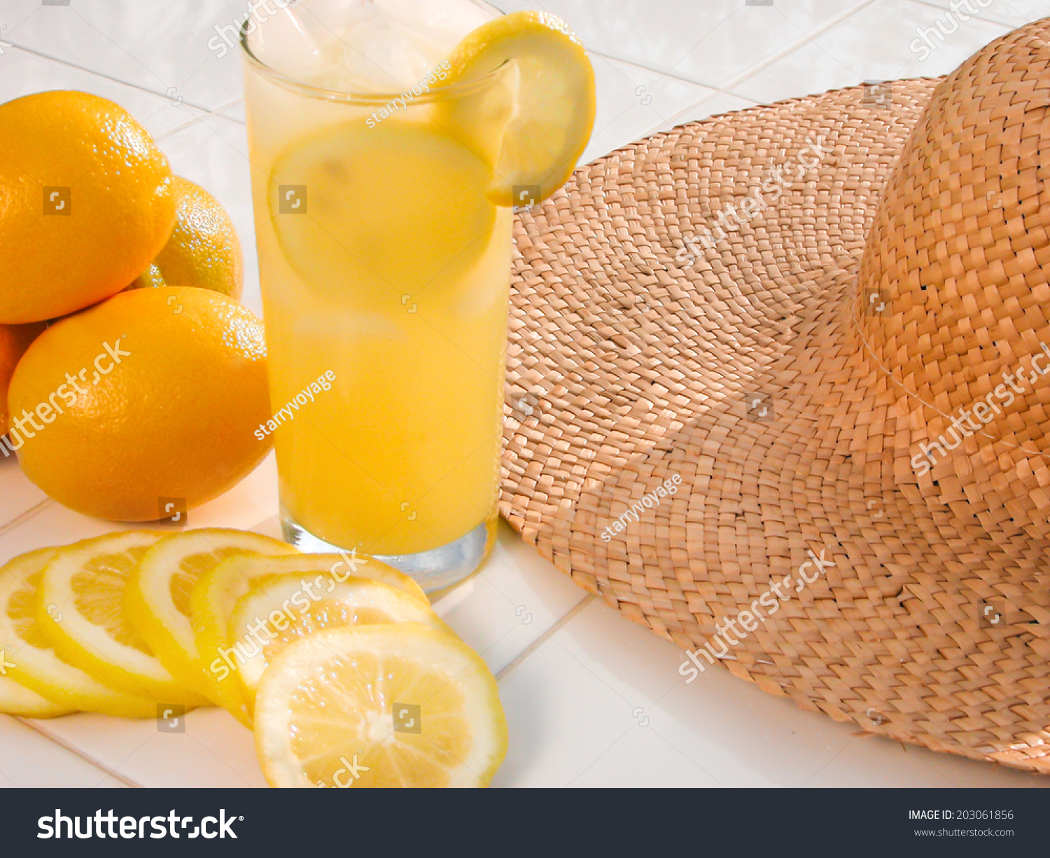 Lemonade On A Hot Summer Day Stock Photo 203061856 : Shutterstock