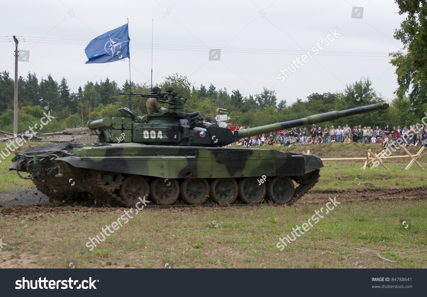 Lesany, Czech Republic - Aug 27: Tank T72-M4 Cz In Tank Day Show In The ...