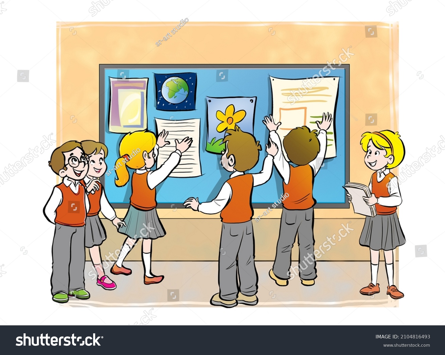3,206 Kids notice board Images, Stock Photos & Vectors | Shutterstock