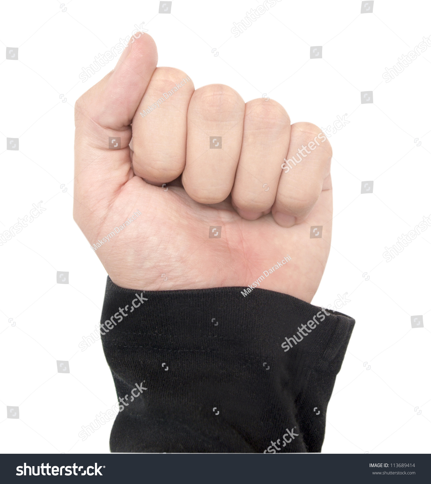 Letter American Manual Alphabet Isolated On Stock Photo (Edit Now