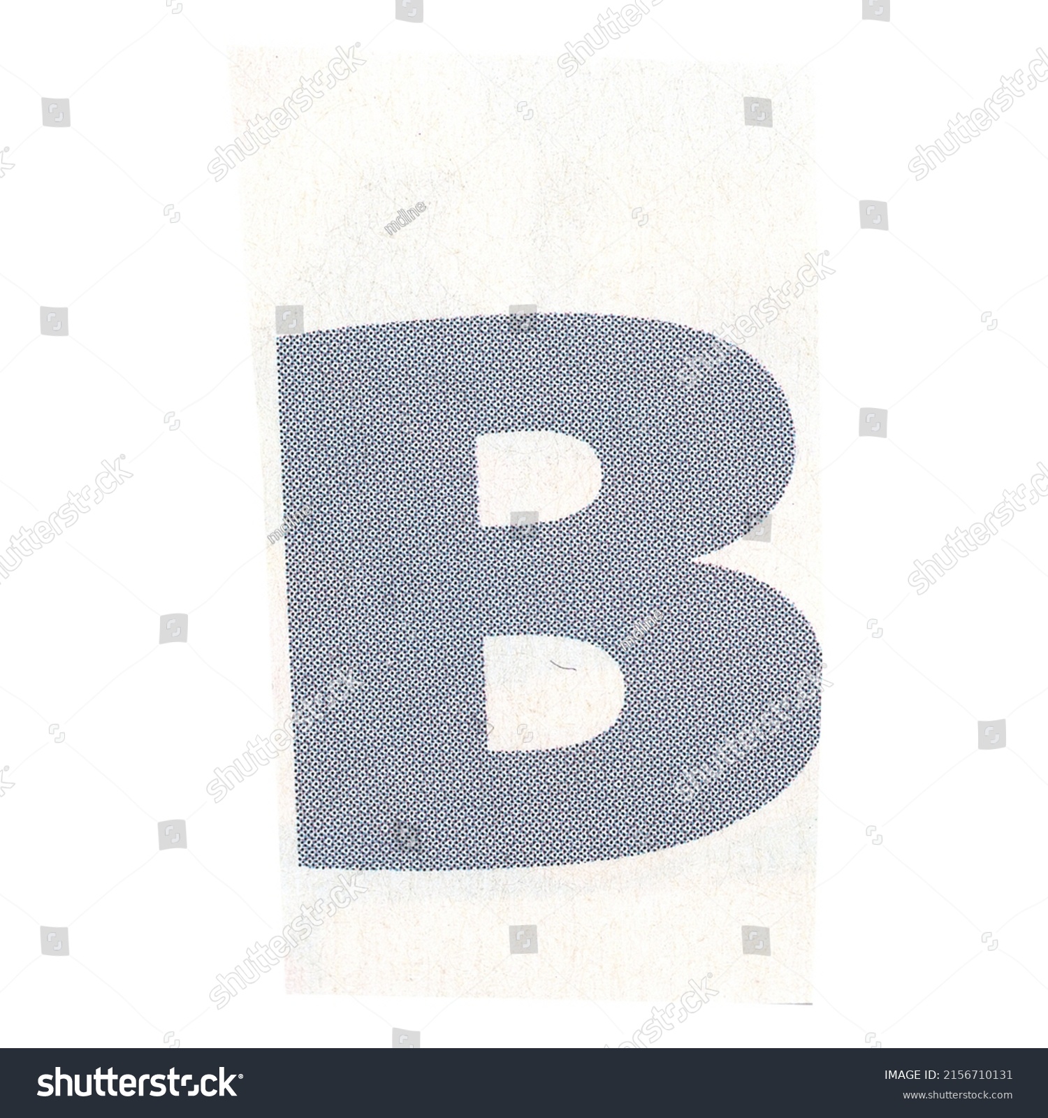 Letter B Magazine Cut Out Font Stock Photo 2156710131 | Shutterstock