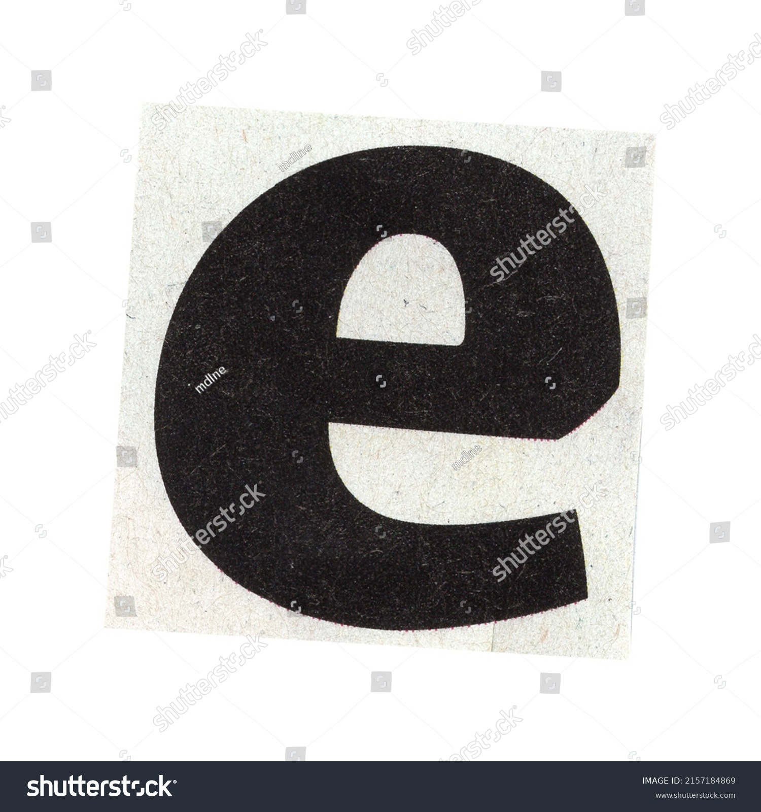 Letter E Magazine Cut Out Font Stock Photo 2157184869 | Shutterstock