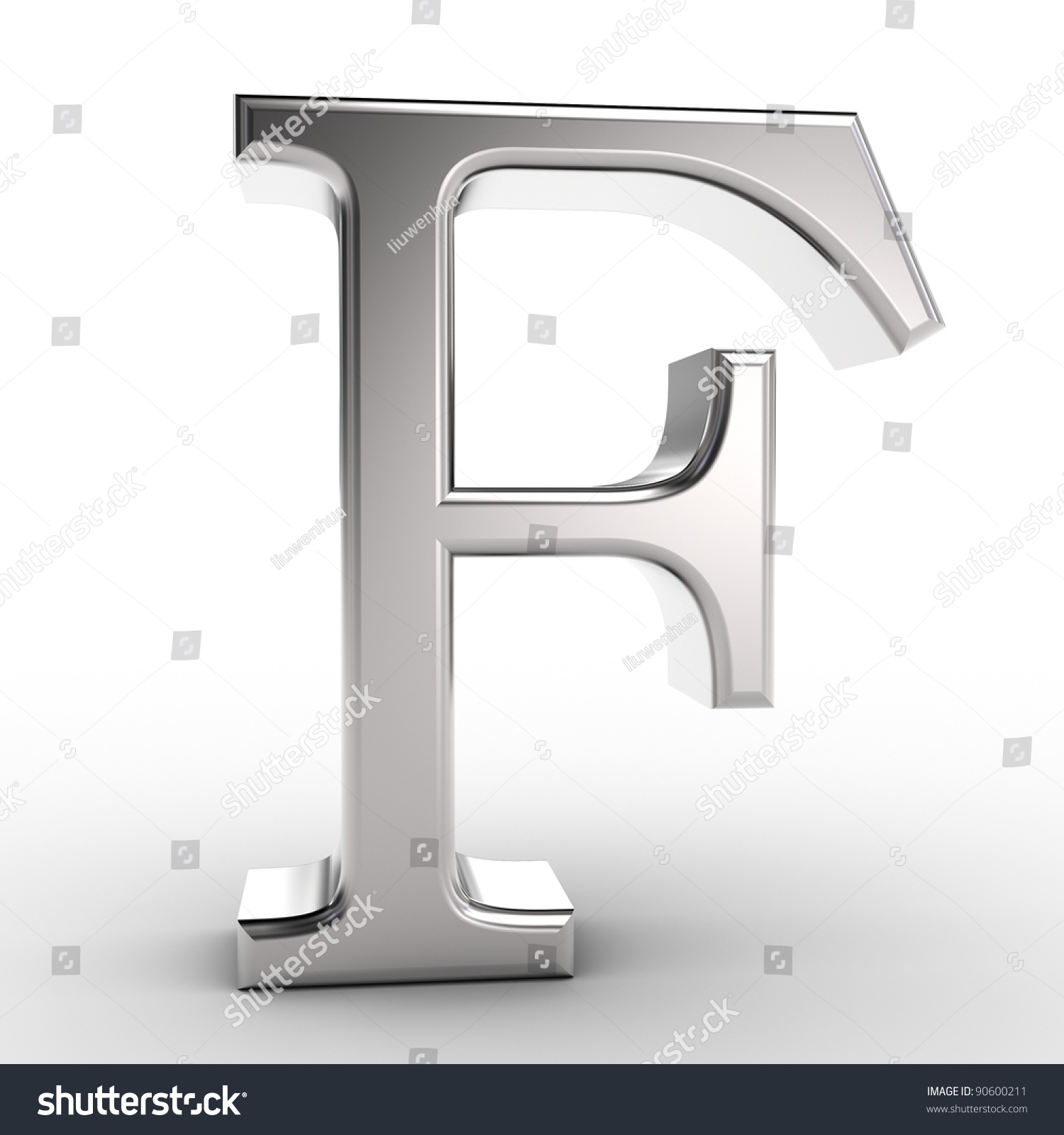 Letter F, Isolated On White Background. Stock Photo 90600211 : Shutterstock