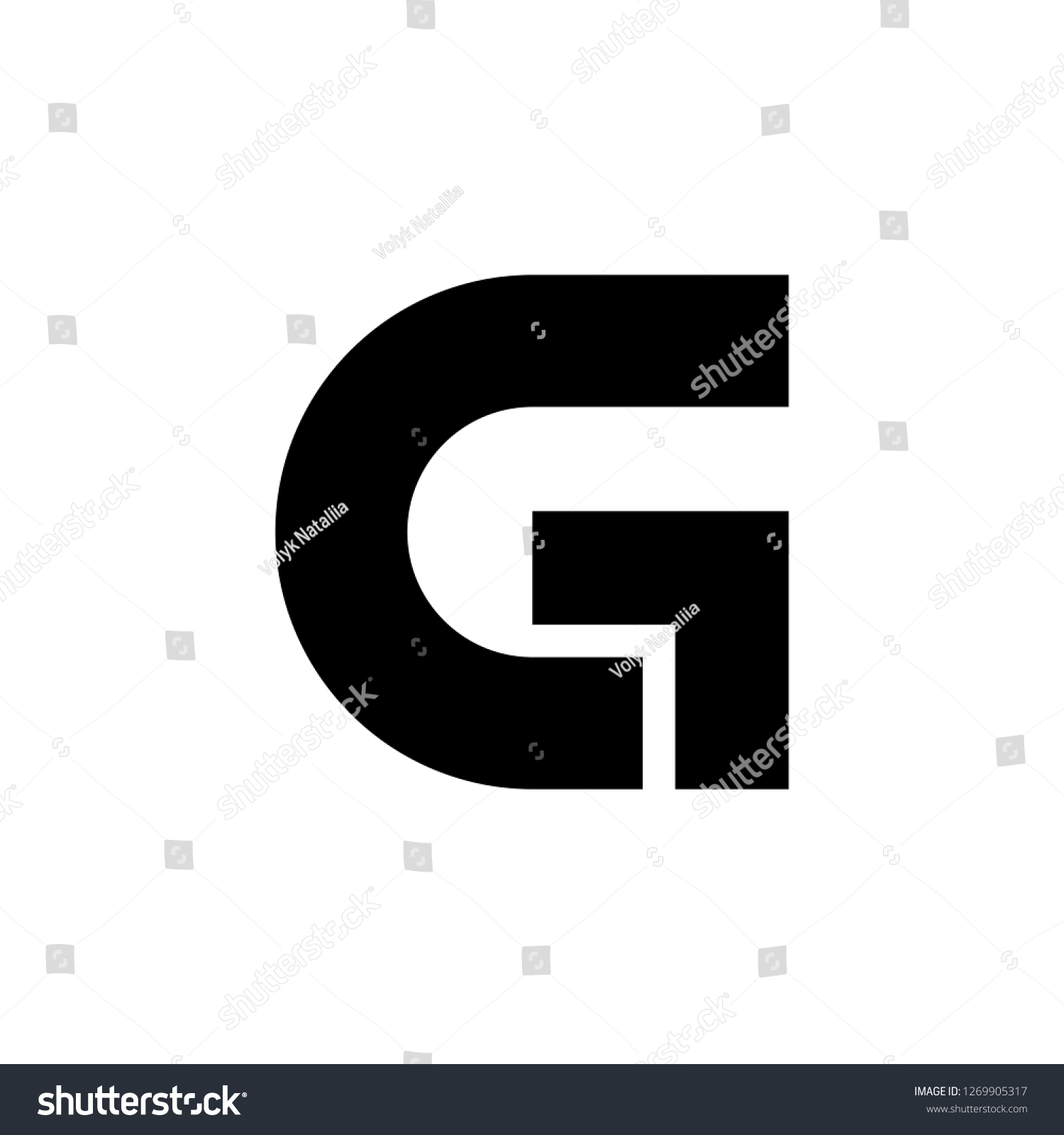 Letter G Logo Icon Design Template Stock Illustration 1269905317 ...