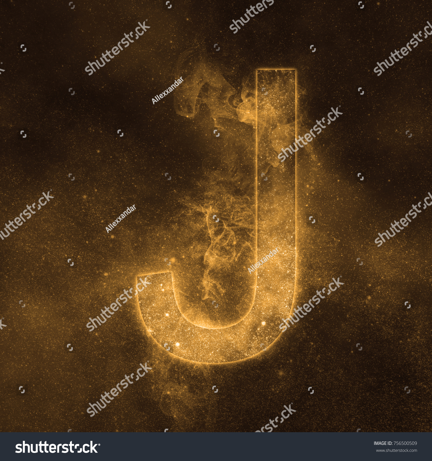 Letter J Alphabet Symbol Space Letter Stock Photo 756500509 | Shutterstock