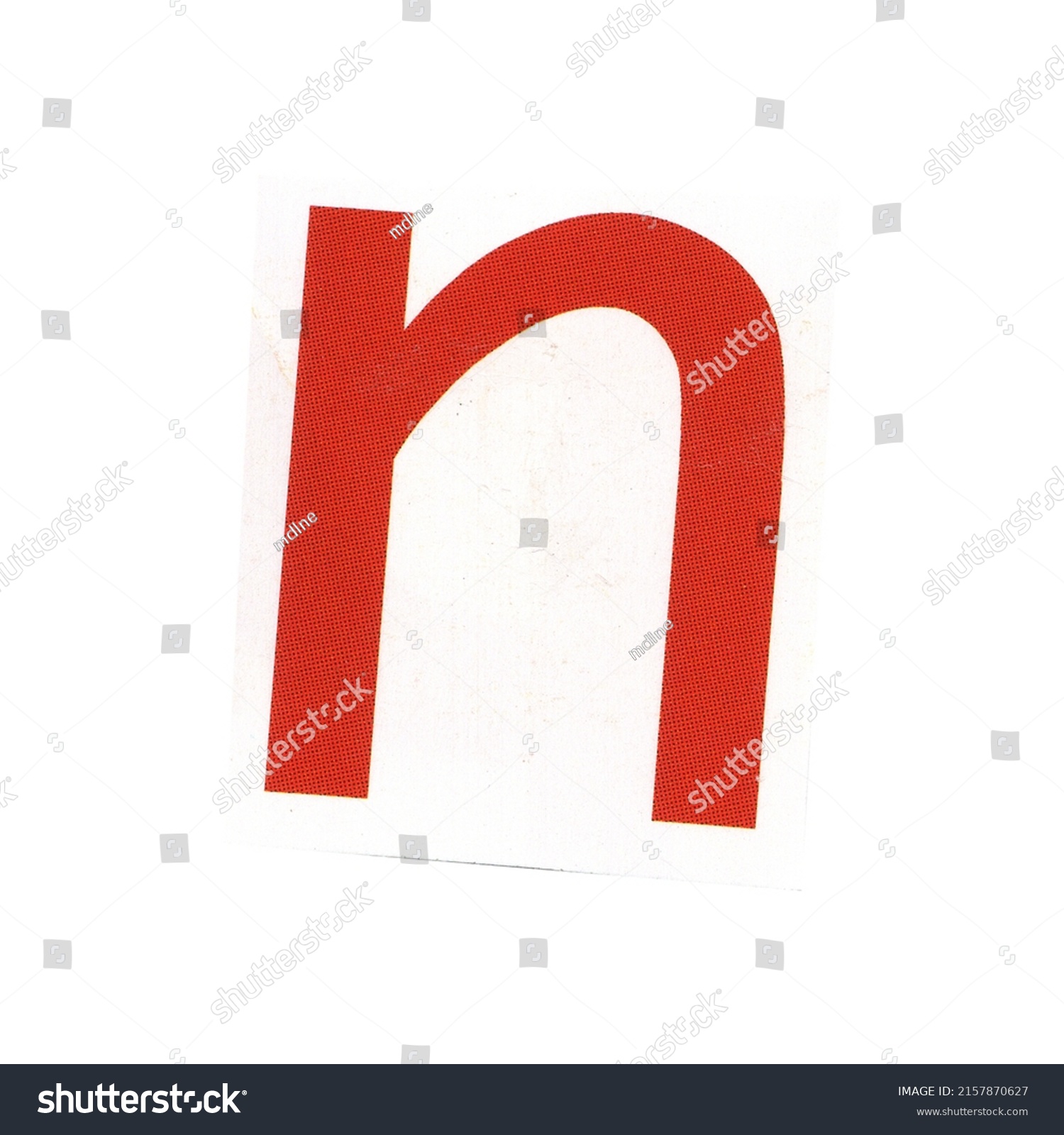 Letter N Magazine Cut Out Font Stock Photo 2157870627 | Shutterstock