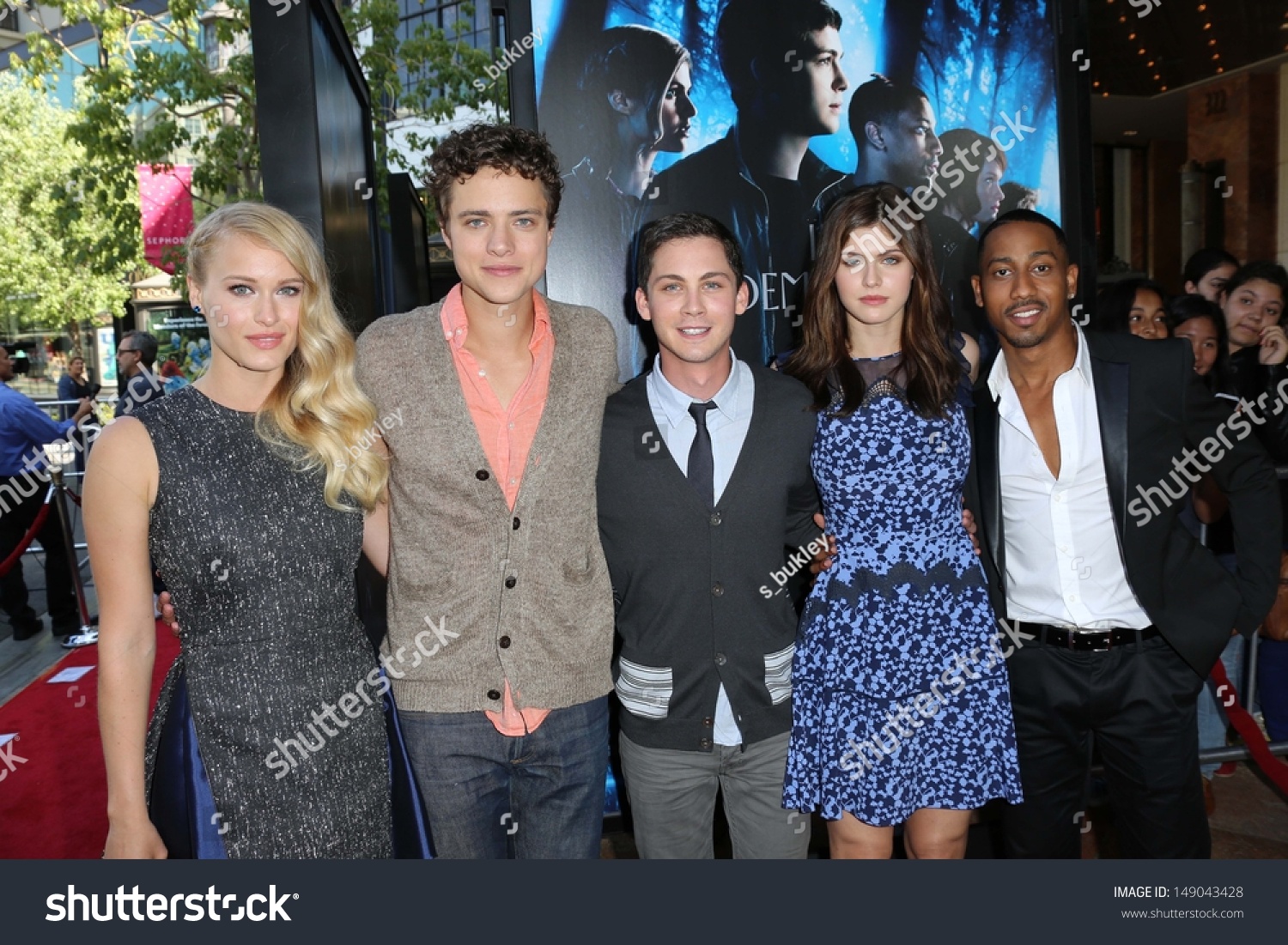 Leven Rambin Jake Able Logan Lerman Stock Photo Edit Now 149043428