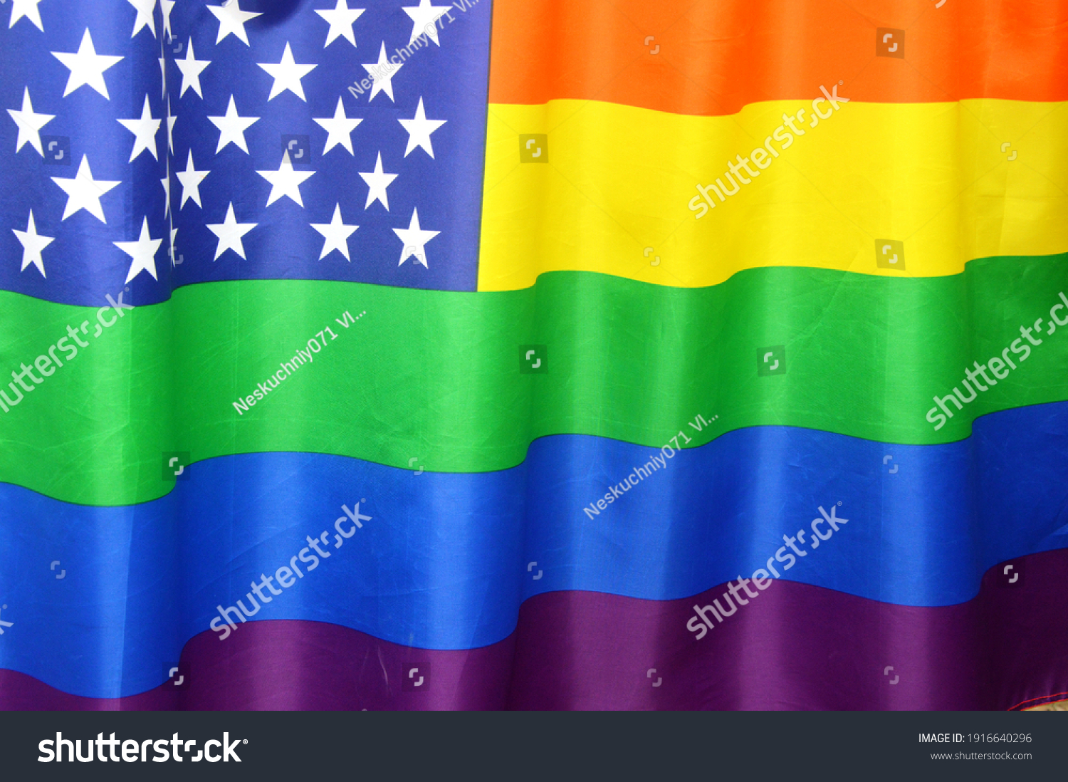 USA Rainbow Flag | Gay Pride USA Flag | The Flag Shop