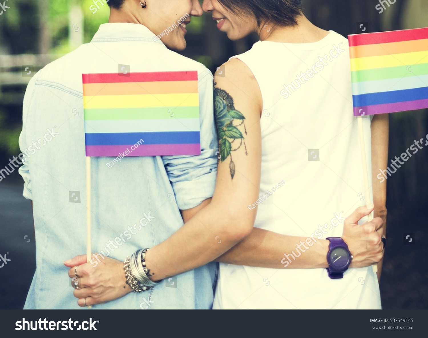 Lgbt Lesbian Couple Moments Happiness Concept Stock Photo Shutterstock