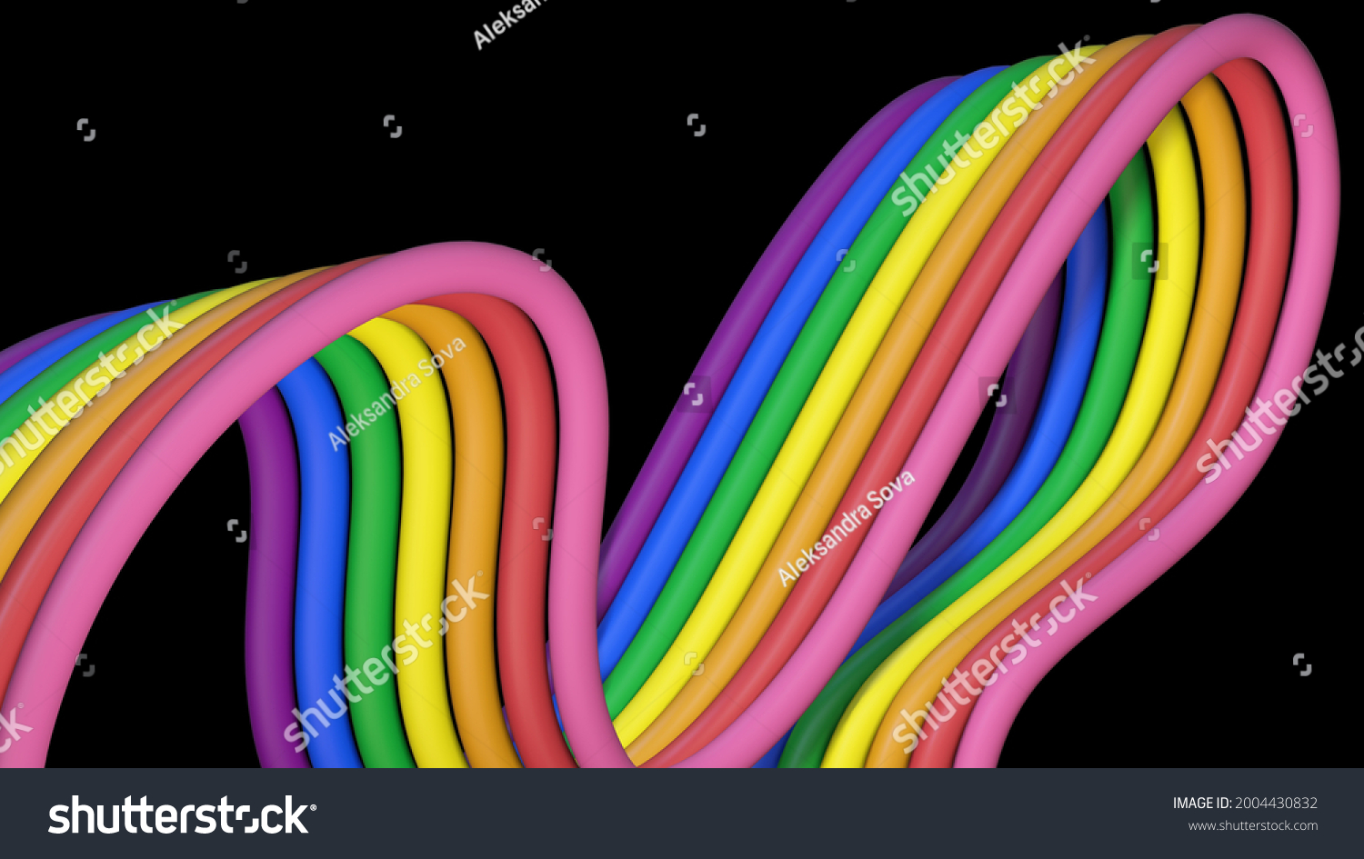 Colores De La Bandera Lgbtqia En Ilustración De Stock 2004430832 Shutterstock 2064