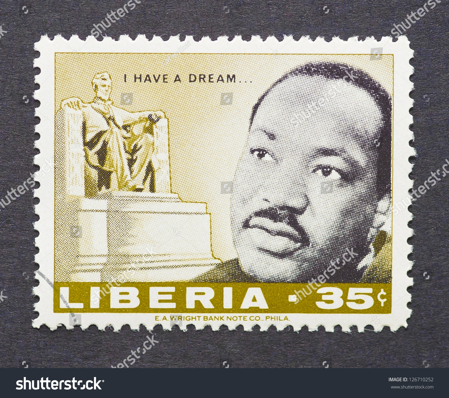 Liberia Circa 1968 Postage Stamp Printed Stock Photo Edit Now