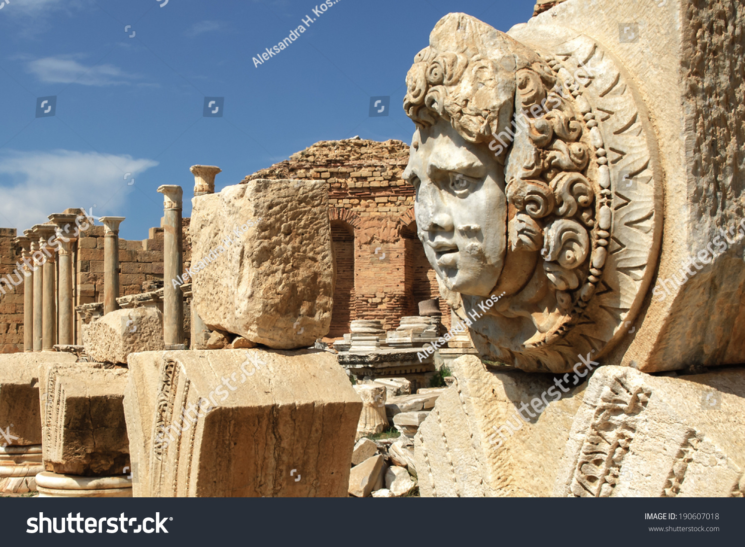 リビア トリポリ レプティス マグナ ローマの遺跡ユネスコ世界遺産 の写真素材 今すぐ編集