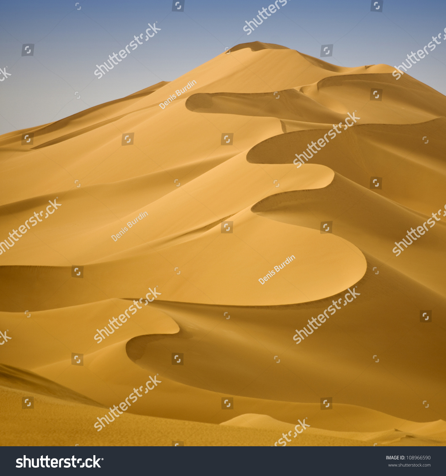 Libyan Sahara. Dunes. Sand Structure At Sunset. Stock Photo 108966590 ...