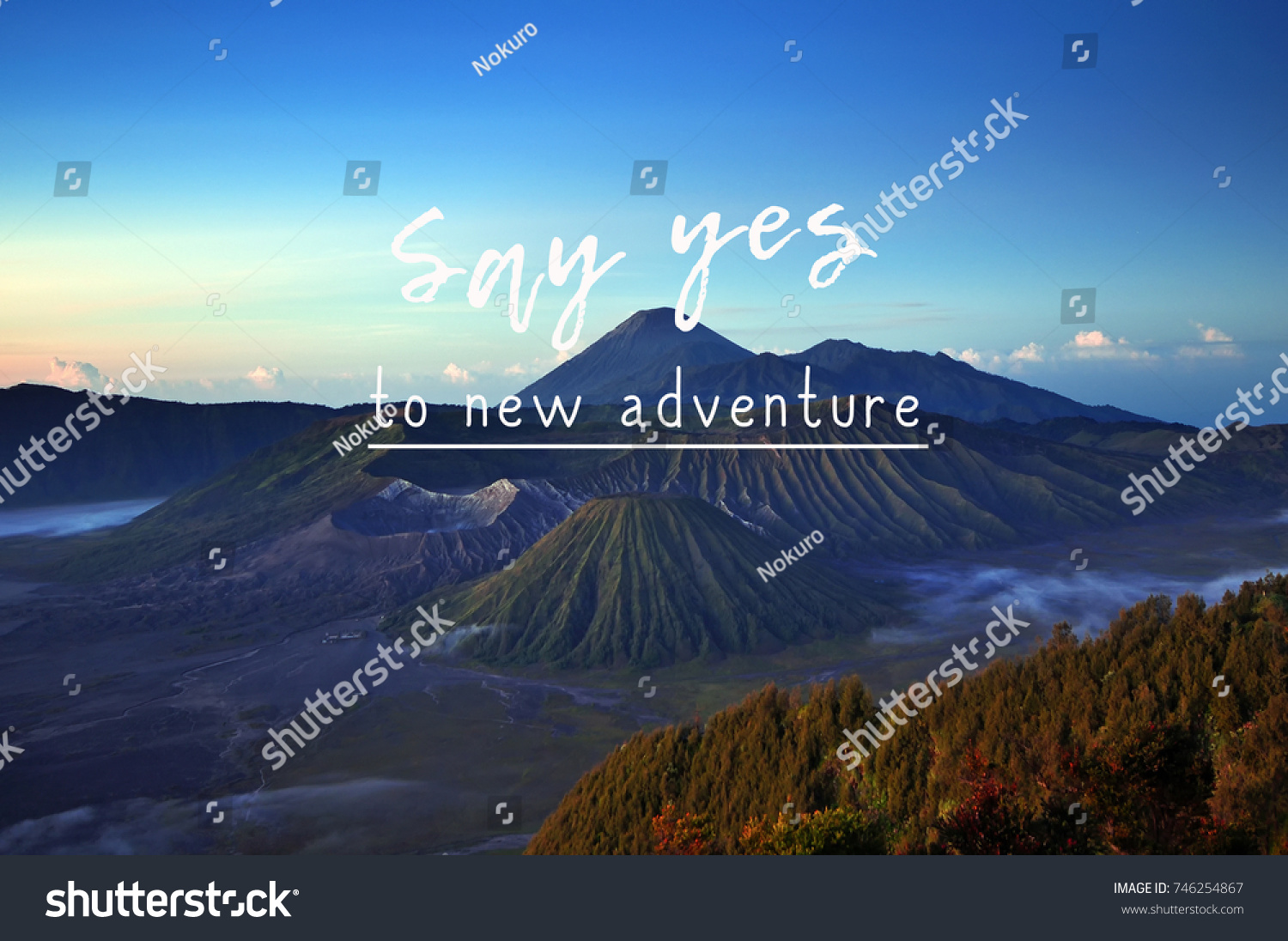 Life and travel inspirational quotes Say Yes to new adventure