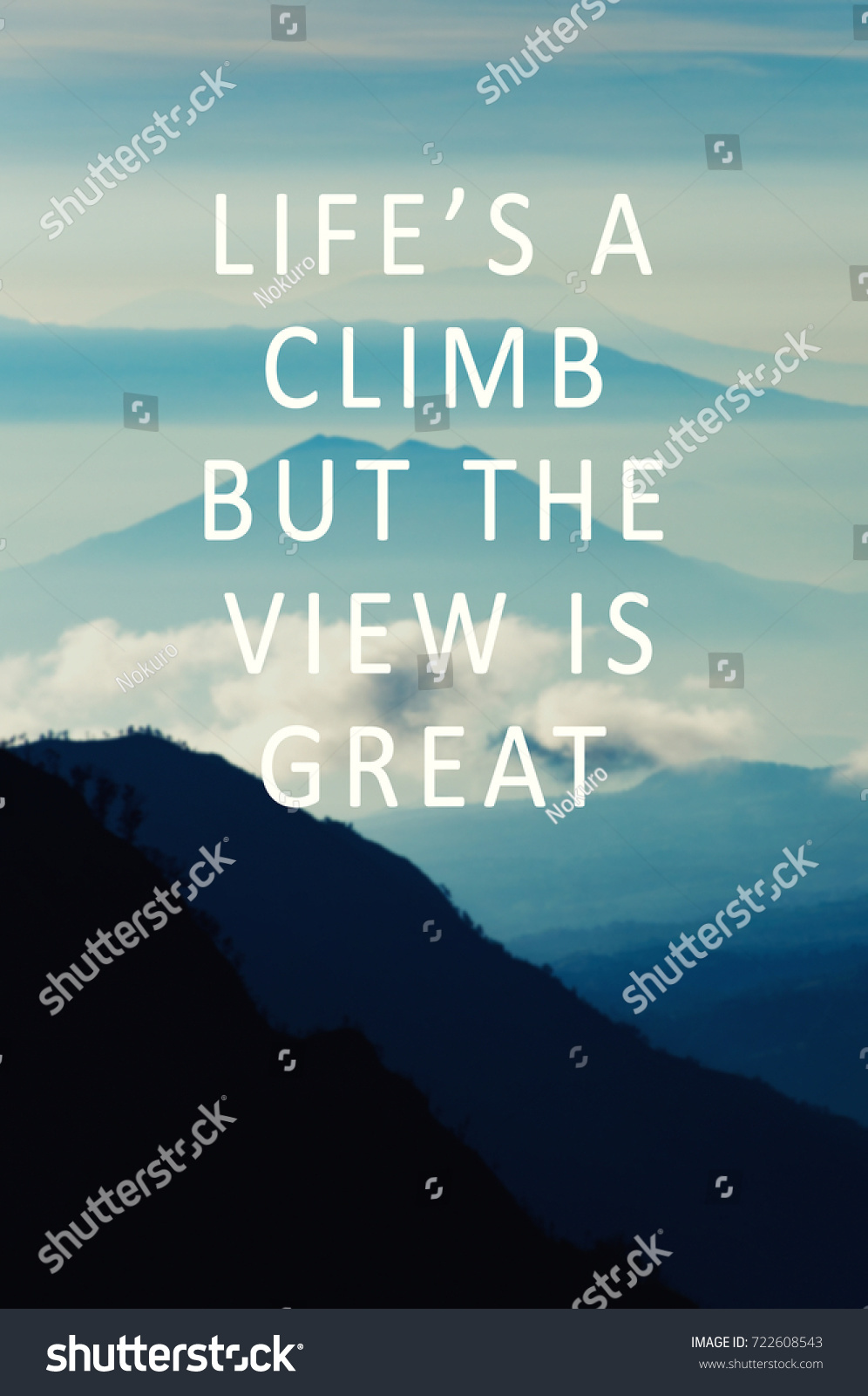 Life motivational and inspirational quotes Life s a climb bit the view is great Blurry