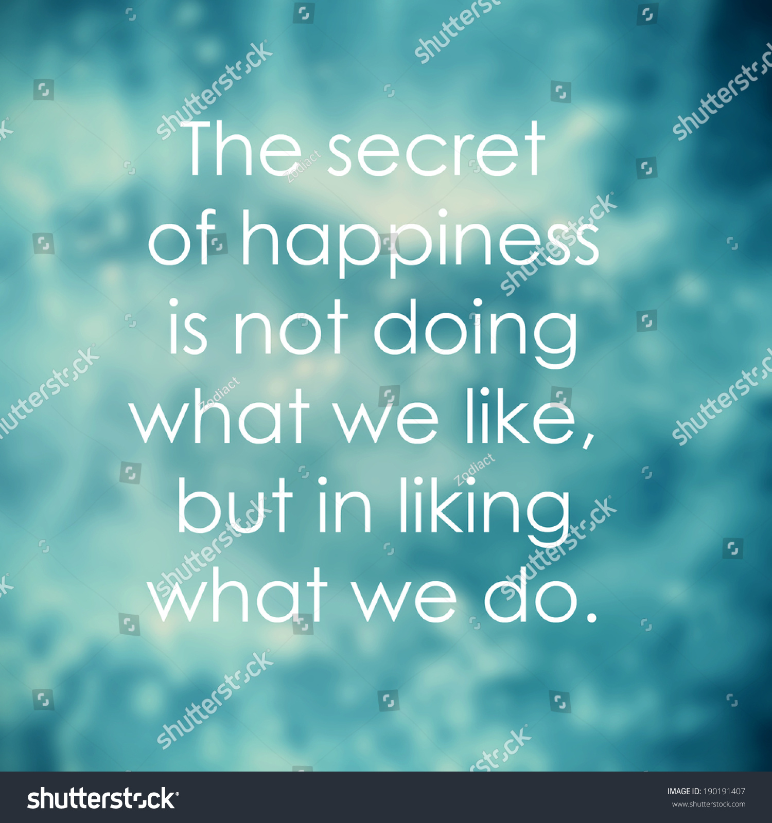 Life Quote On Blue Color Background Stock Illustration 190191407