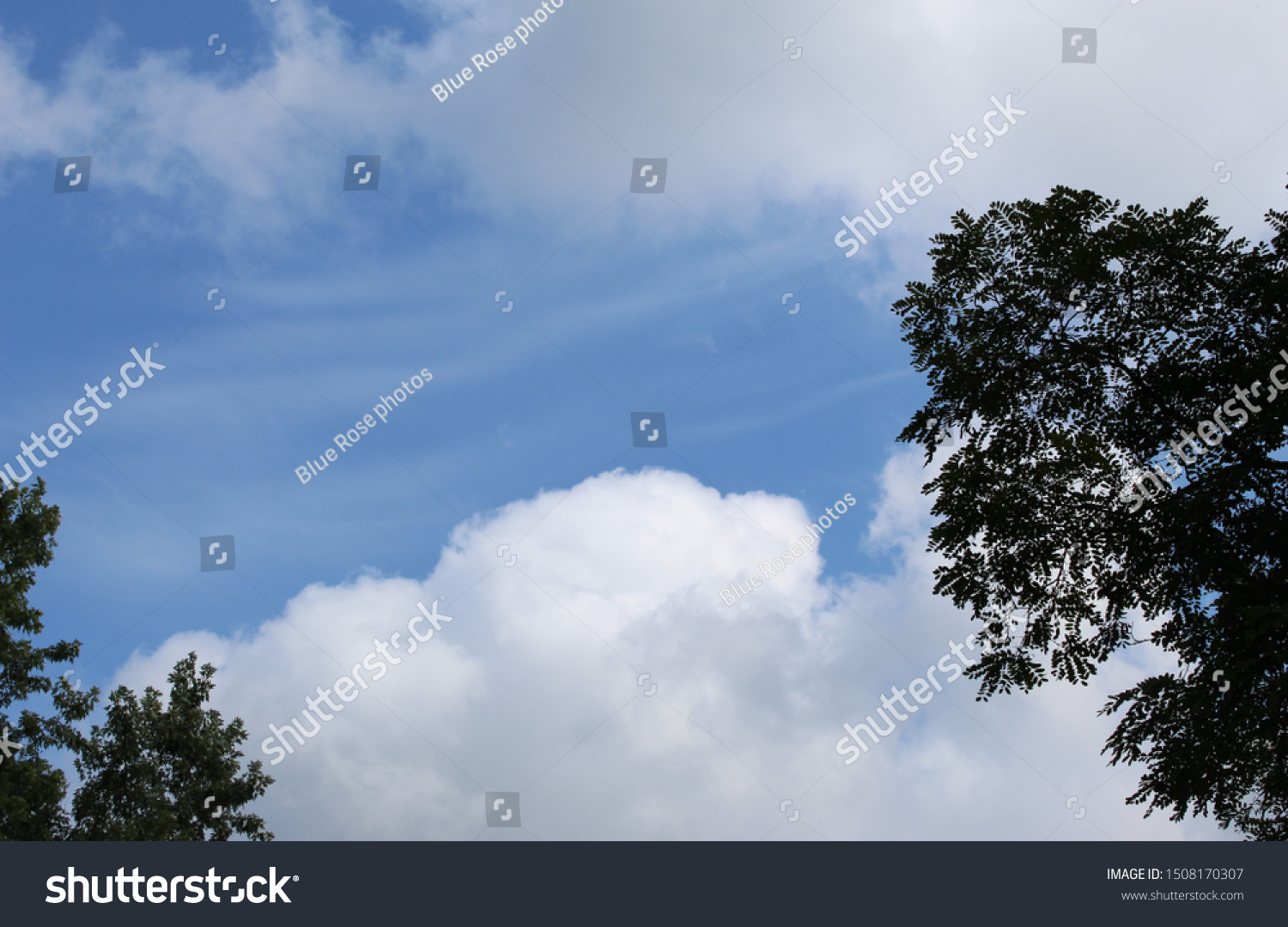 Light Billowy Clouds Light White Wisps Stock Photo 1508170307 ...