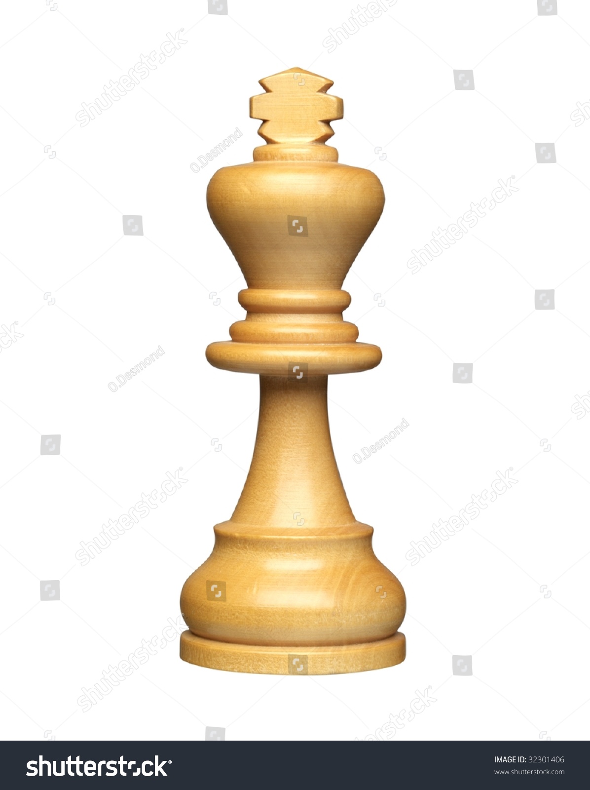 Light Brown King Chess Figure (+Clipping Path, High Resolution) Stock ...