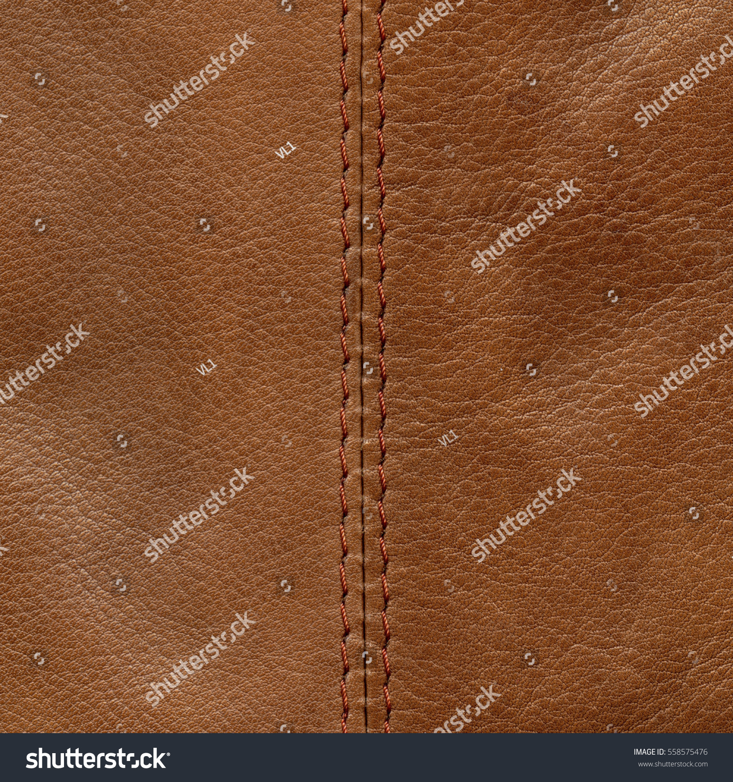 Light Brown Leather Texture Decorated Seam Stock Photo 558575476 ...