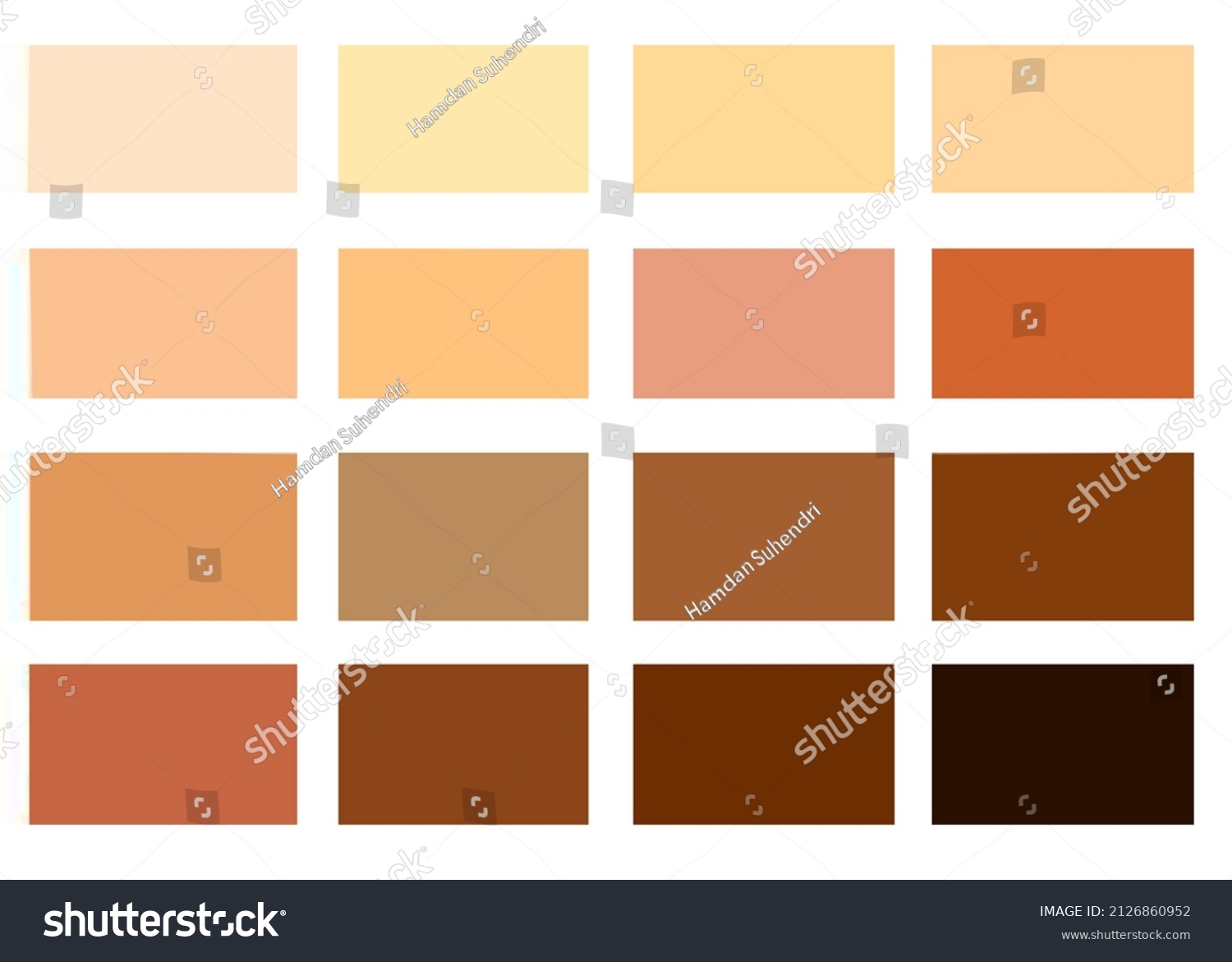 Light Skin Color Color Palette Color Stock Illustration 2126860952 ...