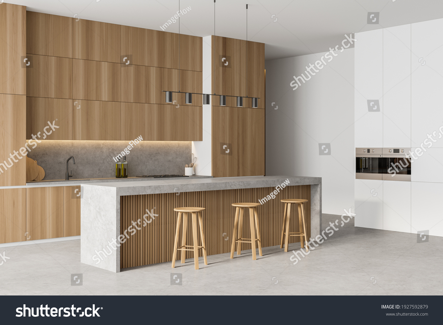 kitchen set in wood