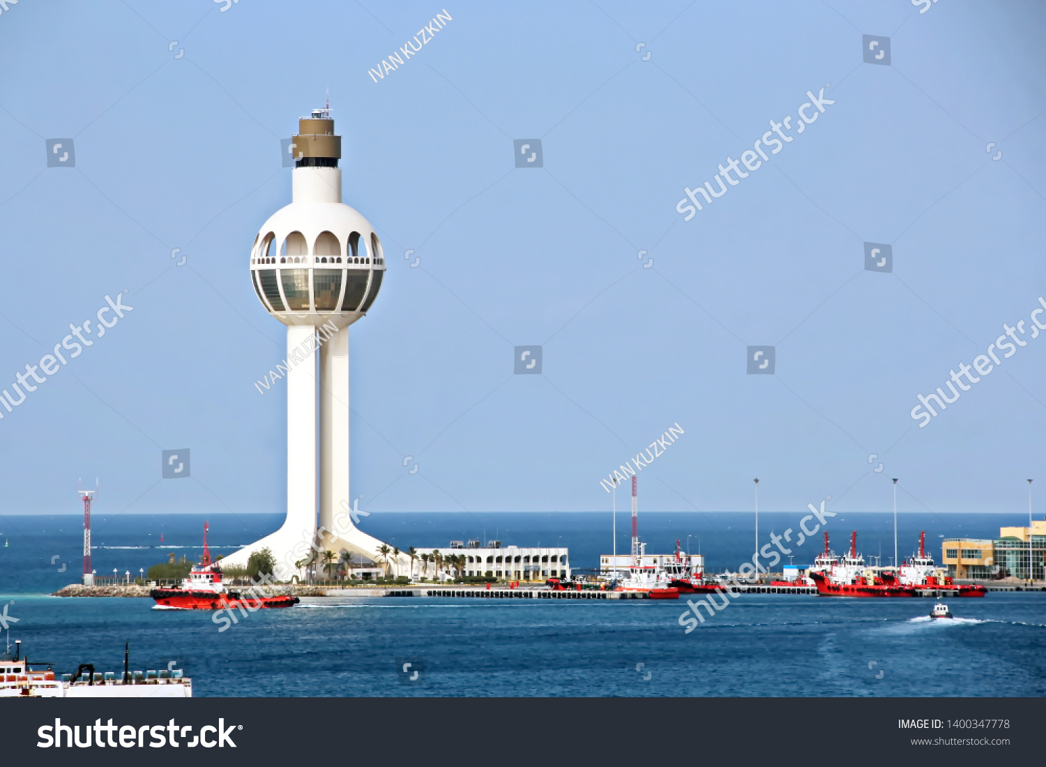 Lighthouse Symbol Port Jeddah Saudi Arabia Stock Photo 1400347778 ...