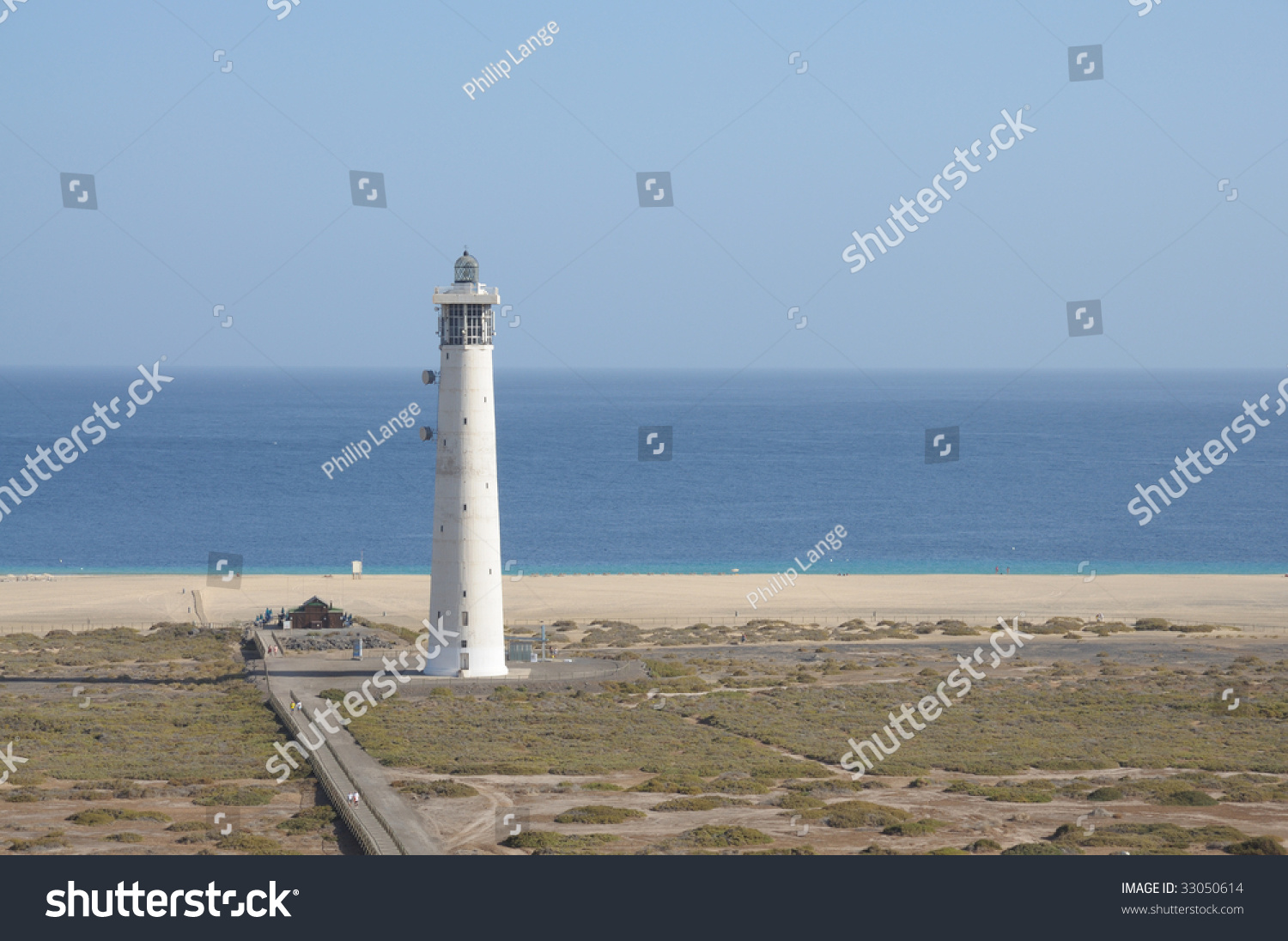 Lighthouse Playa Del Matorral Jandia Morro Stock Photo Edit Now