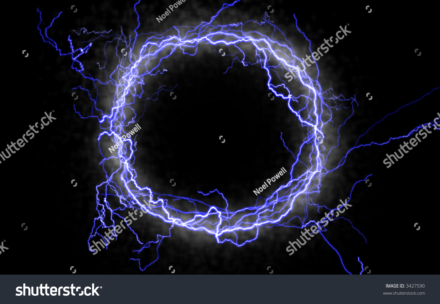 Lightning Circle Stock Illustration 3427590 - Shutterstock