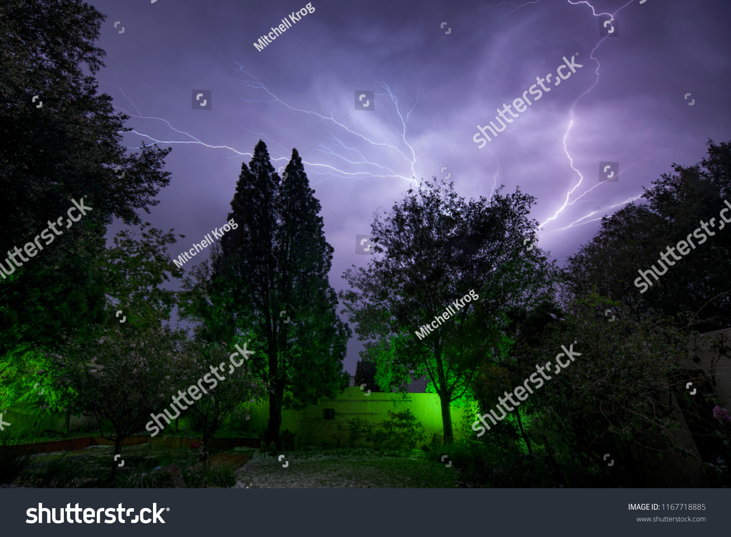 Storm purple hail Severe weather
