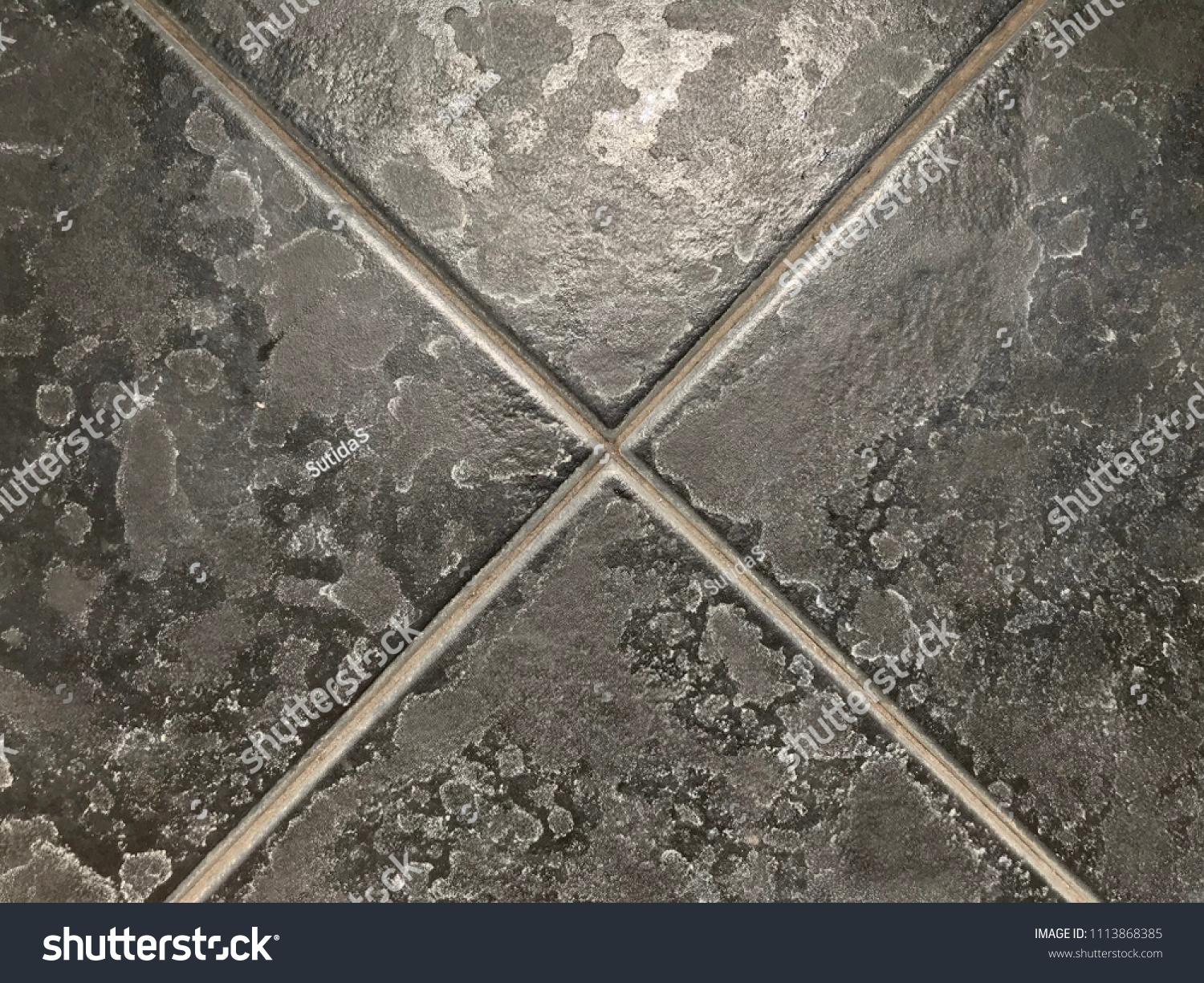 https www shutterstock com image photo limescale soap scum on black tile 1113868385
