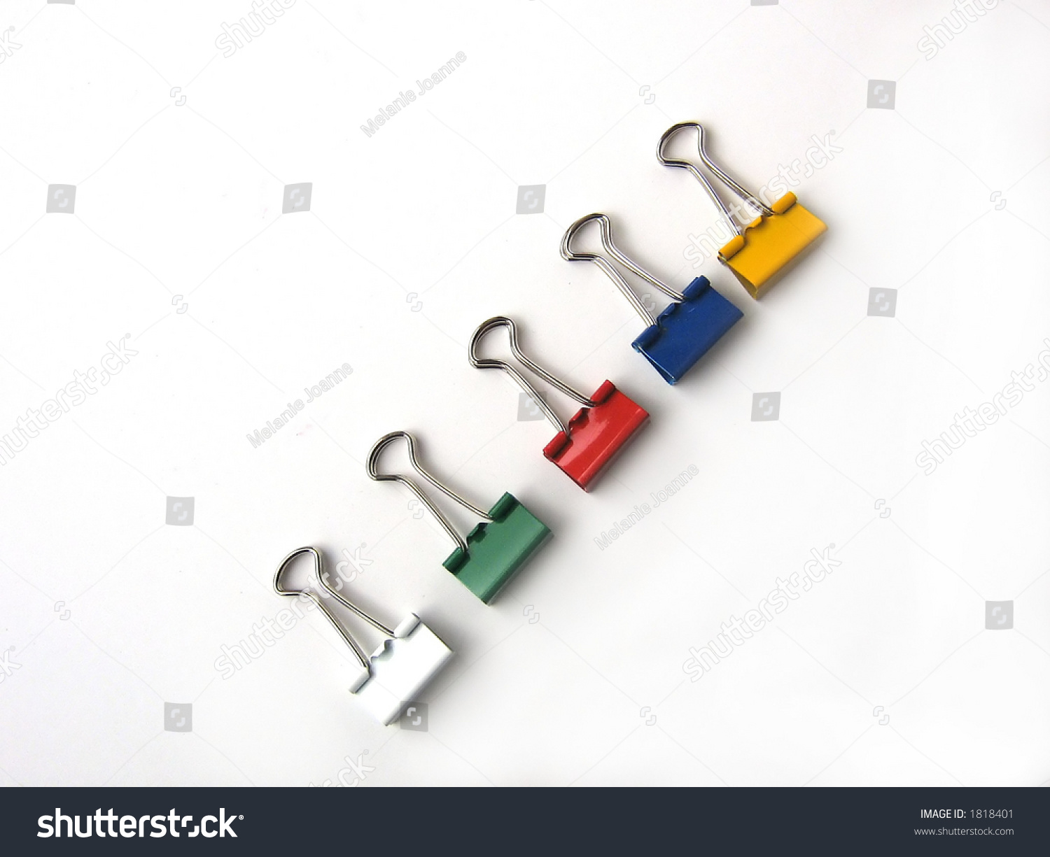 coloured bulldog clips