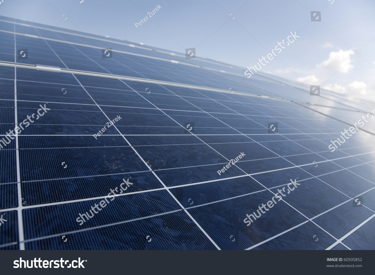 Line Of Solar Power Plant Panels. Stock Photo 60505852 : Shutterstock