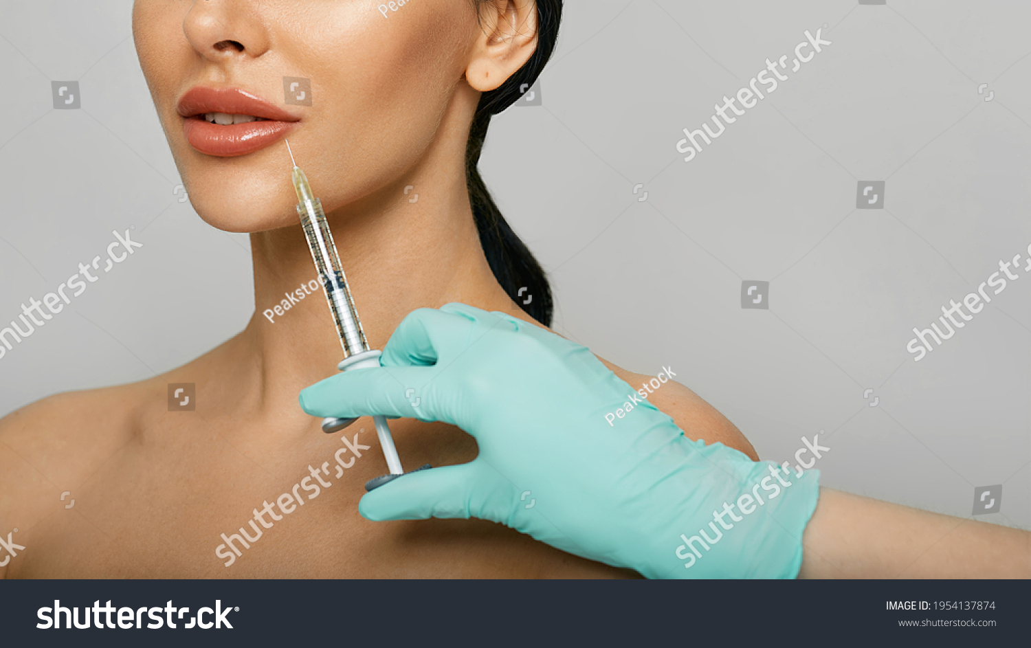 Lips Filler Injection Beautiful Womans Lip Stock Photo Shutterstock