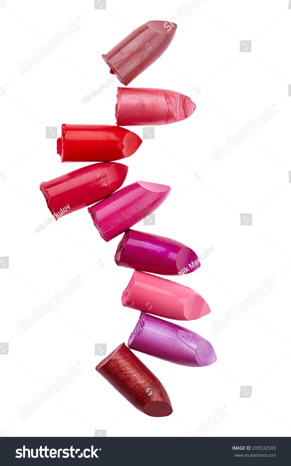 Lipsticks Isolated On White Background Stock Photo 209532595 : Shutterstock