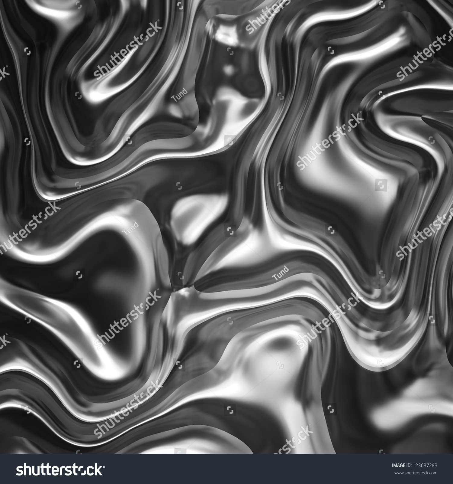 Liquid Metal Background Stock Illustration 123687283