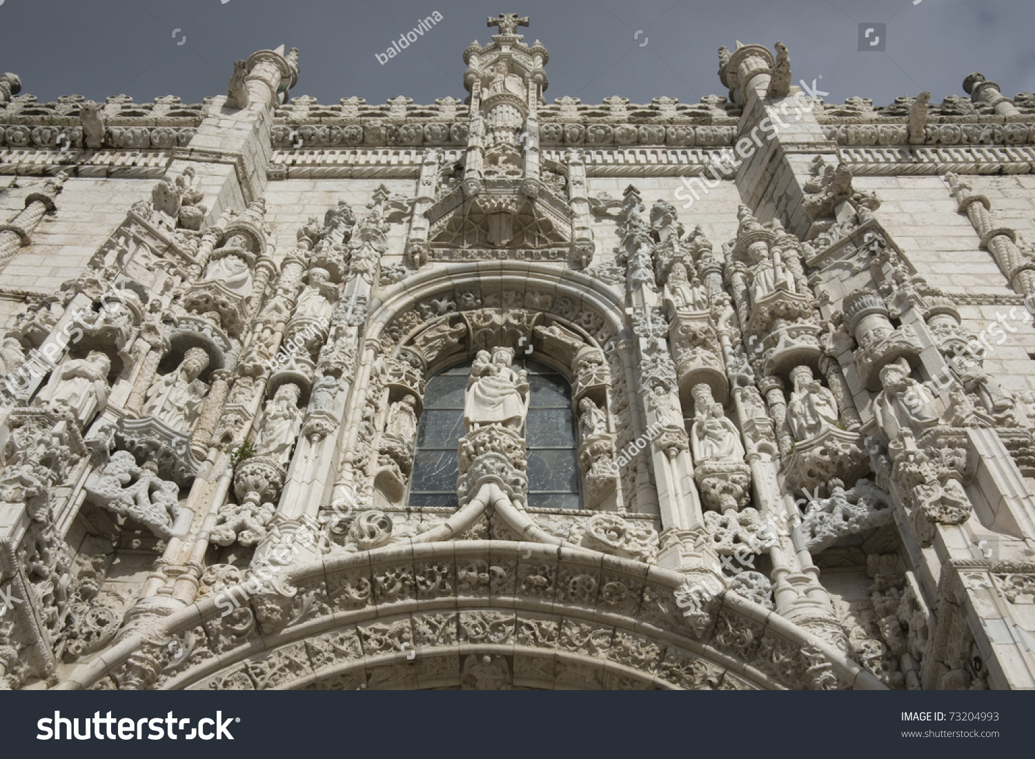 Lisbon Jeronimos Monastery Belem Portal Detail Stock Photo 73204993 ...