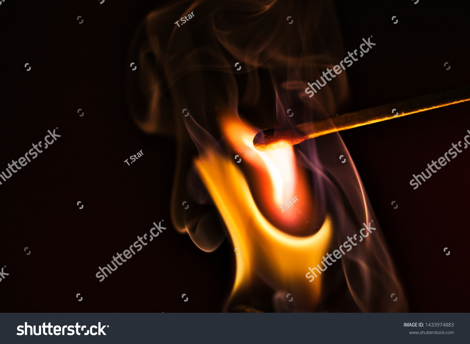 Lite My Fire Matches Lightning Eachother Stock Photo Edit Now