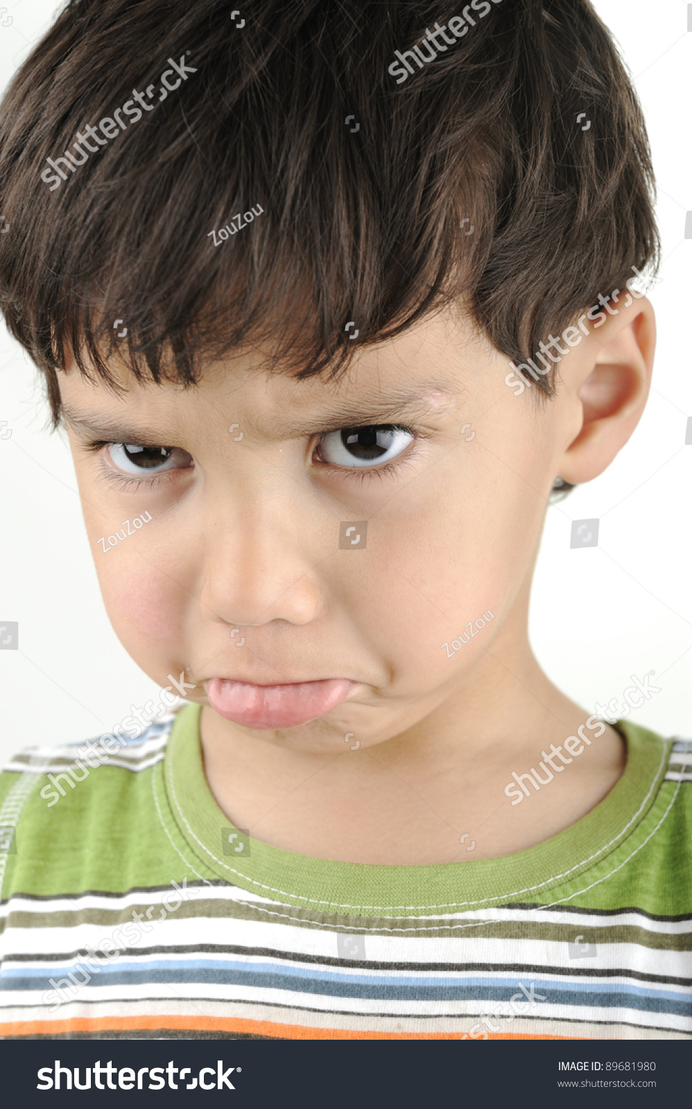 Little Angry Offended Boy Stock Photo 89681980 : Shutterstock