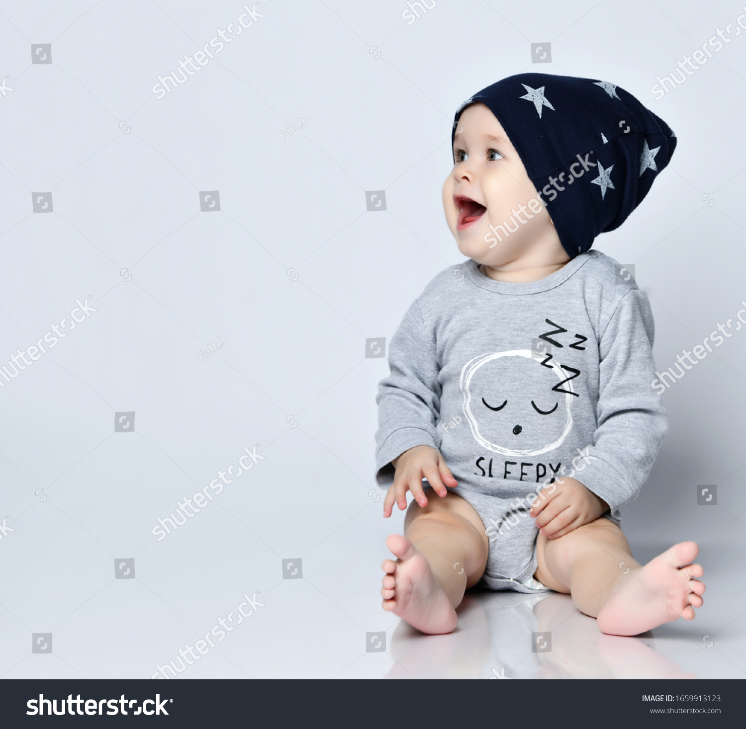 black infant cap