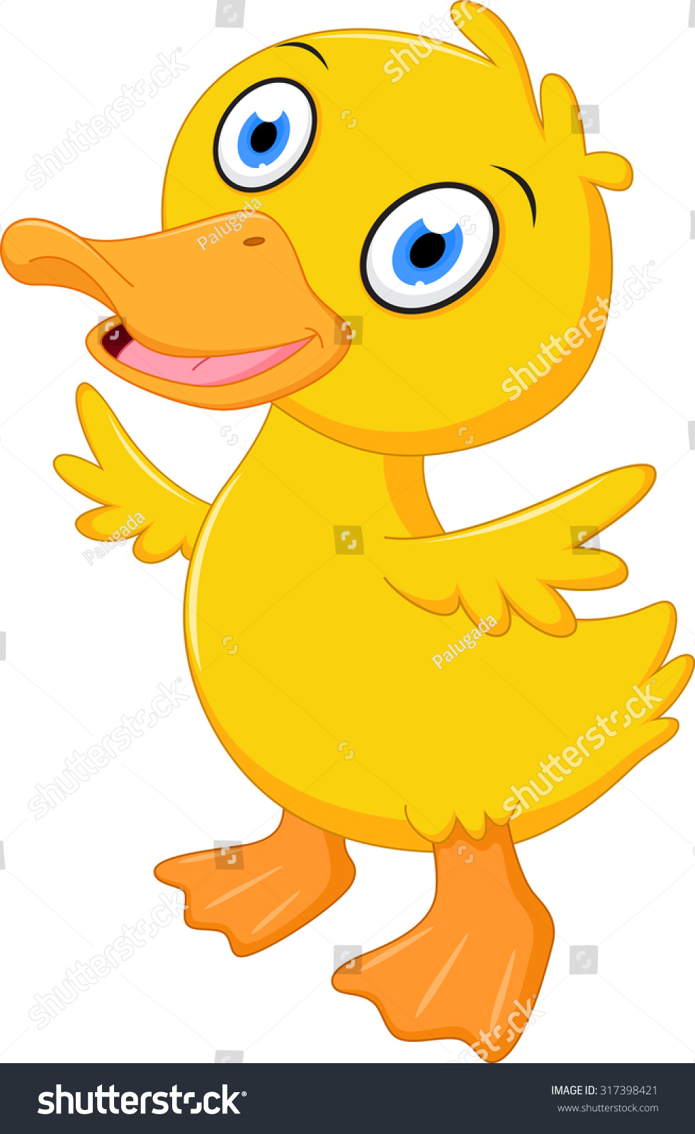 Little Baby Duck Cartoon Stock Illustration 317398421 - Shutterstock